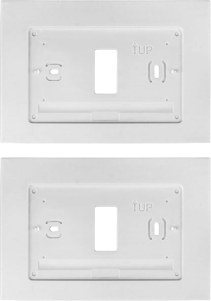 F61-2663 Wall Plate for Sensi Wi-Fi Programmable Thermostat, White Smart Thermostat Wall Plate Cover - 2 Pca