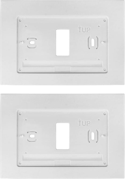 F61-2663 Wall Plate for Sensi Wi-Fi Programmable Thermostat, White Smart Thermostat Wall Plate Cover - 2 Pca