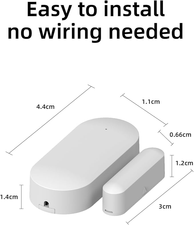 YBJ Wireless Door Window Sensor Door Magnetic Detector for Home Security Alarm System Entrance Alarm Anti-Theft,Intrusion Prevention,for Home Warehouse Garage Business Store Office (3pcs)