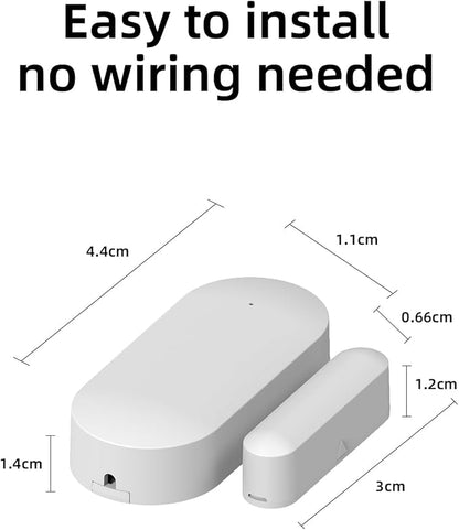 YBJ Wireless Door Window Sensor Door Magnetic Detector for Home Security Alarm System Entrance Alarm Anti-Theft,Intrusion Prevention,for Home Warehouse Garage Business Store Office (3pcs)