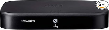 Lorex D841A82B Series 8 Channel 4K HD 2TB Analog HD Security System DVR with Advanced Motion Detection Technology and Smart Home Voice Control, Black