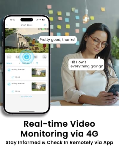 UCOCARE Mini Spy Camera No WiFi Needed, 4G LTE Mini Camera with SIM Card