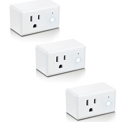 Feit Electric Indoor Smart WiFi Plug Compatible with Alexa and Google Home (3 Pack)