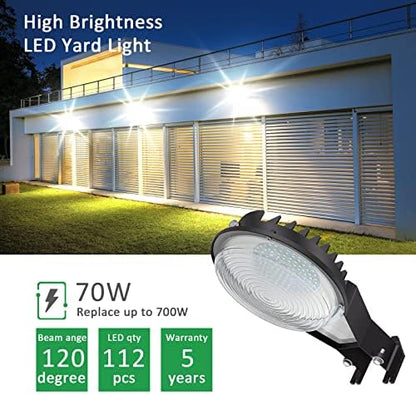 LED Barn Light Dusk to Dawn Yard Outdoor Light with Photocell 5000K