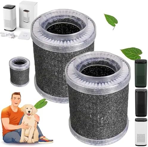 The Pet Air Purifier, Pet Air Purifiers for Home Pee Smell, With True Hepa 3-in-1 Filters, Covers up to 990 Ft² for Pet Hair, Allergies, Dust, Smoke (2*Filter)