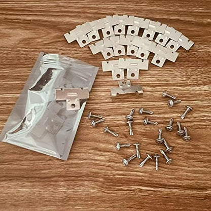 ROOWINTOO Recessed Light Clips for retrofitting recessed Light canisters, Downlight recessed Light Clips for use with Torsion Springs 20 Pack (10 Pairs)