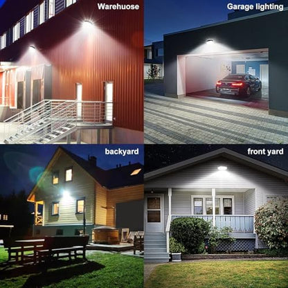 120W Dusk to Dawn Outdoor Lighting with 15KLM 6500K Daylight for Yard