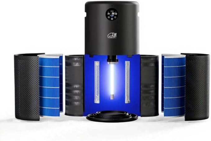 Mammoth Air Purifier for Home – 2nd Generation HEPA + PCO + Plasma Hybrid System | Removes Smoke, Odors, & Dust