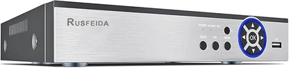 4K 8CH POE NVR H.265+ Network Video Recorder for Security Camera System, Support 4K/5MP/4MP/2K/1080P IP Camera, Face Detection, 24/7 Recording(HDD Not Included)