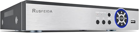 4K 8CH POE NVR H.265+ Network Video Recorder for Security Camera System, Support 4K/5MP/4MP/2K/1080P IP Camera, Face Detection, 24/7 Recording(HDD Not Included)