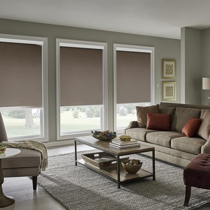 ZSHINE Motorized Blackout Roller Shades Remote Control Rechargeable(82010E)
