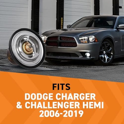 Mishimoto MMTS-JED-06L Racing Thermostat, Compatible with Dodge Charger & Challenger Hemi, 2006-2019