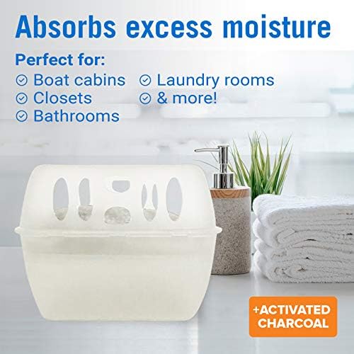 Refillable Moisture Absorber Bucket with Dehumidifier Refill Pack Moisture