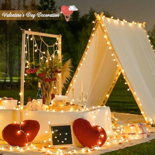JMEXSUSS 100 LED Globe String Lights Indoor Bedroom, 33ft Classroom Lights