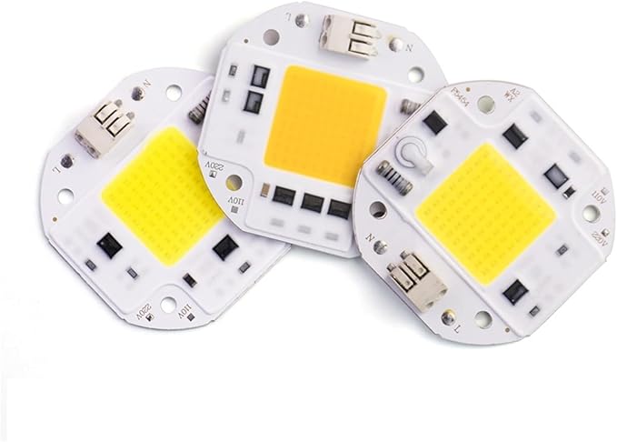 3pcs 50W 70W 100W COB LED Chip 220V 110V Smart IC No Need Driver DIY Flood Light Spotlight High Power 54mm LED Matrix COB Chip F5454(70W,220V_Cool White)