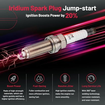 BDFHYK Ignition Coil UF659 and Spark Plug 91215 for Nissan Juke 2011-2017