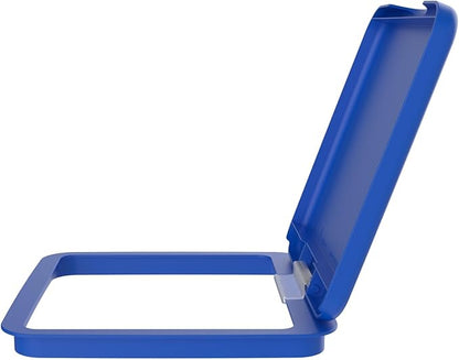 Rev-A-Shelf 27 Qt Under Sink Garbage Can Lid for Base Kitchen and Bathroom Cabinet, Replacement Plastic Trash Bin Lid Only, Blue, RV-1024-LID-22-1-40