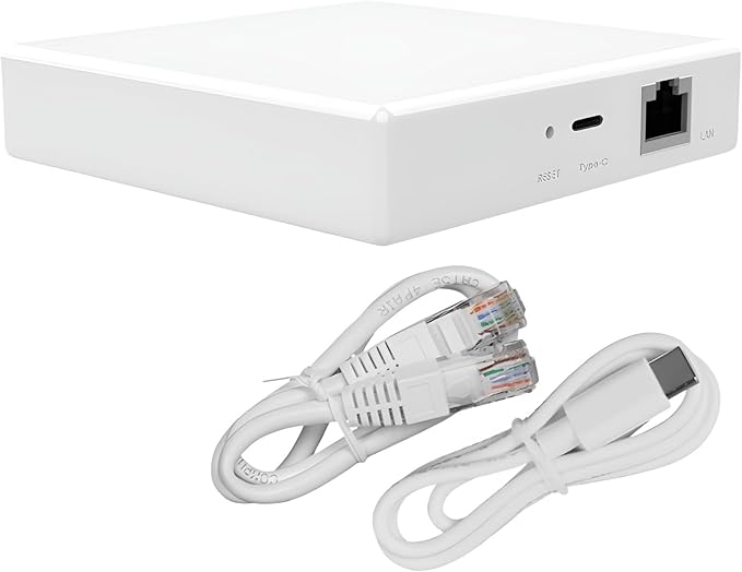 Matter Smart Wired Hub Gateway for Home Automation, Thread & Tuya Zigbee 3.0 Protocol, 2.4GHz WiFi Only, Matter Controller Supports Google, Alexa, Apple HomeKit
