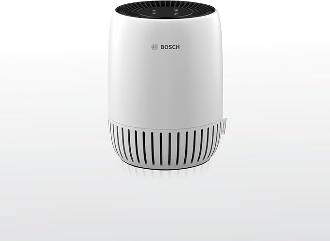 BOSCH Air Purifier for Home, Small Spaces (Covers, 500-sq ft), 2-in-1 Filter for Pollen, Smoke, Dust, Dander, Outdoor Pollution, Odors, Air 500, White