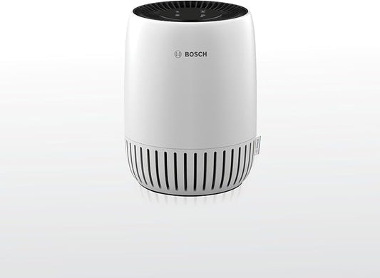 BOSCH Air Purifier for Home, Small Spaces (Covers, 500-sq ft), 2-in-1 Filter for Pollen, Smoke, Dust, Dander, Outdoor Pollution, Odors, Air 500, White