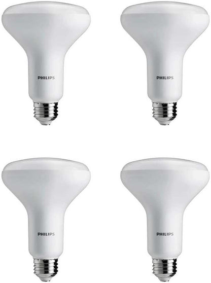 Philips LED Dimmable BR30 Light Bulb: 650-Lumen, 5000-Kelvin, 8-Watt (65-Watt Equivalent), E26 Base, Daylight, 4-Pack