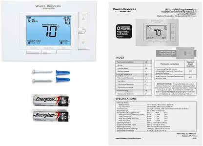 White-Rodgers 80 Series, Programmable, Universal Thermostat, 1F85U-42PR