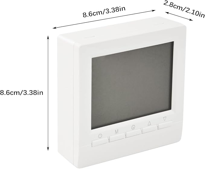 Flylin Week Programmable Thermostat, Digital LCD Display 0-95