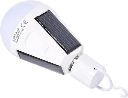 Led Light Bulb, Smart Light Bulbs with Portable Design Solar Panel Indoor Outdoor Outdoor Lights for Stable and Bright Lighting (12W)