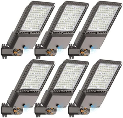 AIKVSXER 240W LED Parking Lot Light 60000LM Outdoor Street Lights 6 Pack