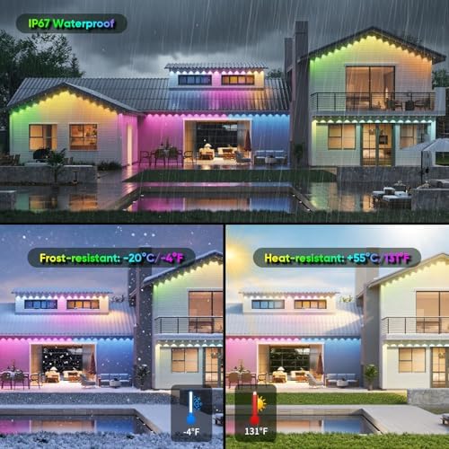 iNextStation 360° Glow 5V USB Rope Lights 16.4FT Smart RGB LED Strip Lights