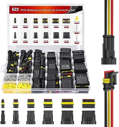 Nilight 622PCS 1 2 3 4 5 6 Pin Electrical Connector ‎Plug and Play 43 Sets
