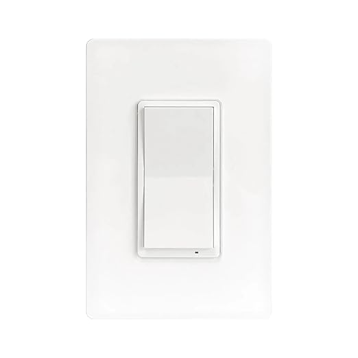 HALO Pure Smart Wi-Fi On/Off Switch 120V Hardwired Wall Switch for Traditional Non Smart Lighting Single Pole 3-Way Compatible Alexa Google Assistant Smart Home - SWW-SWT-WH