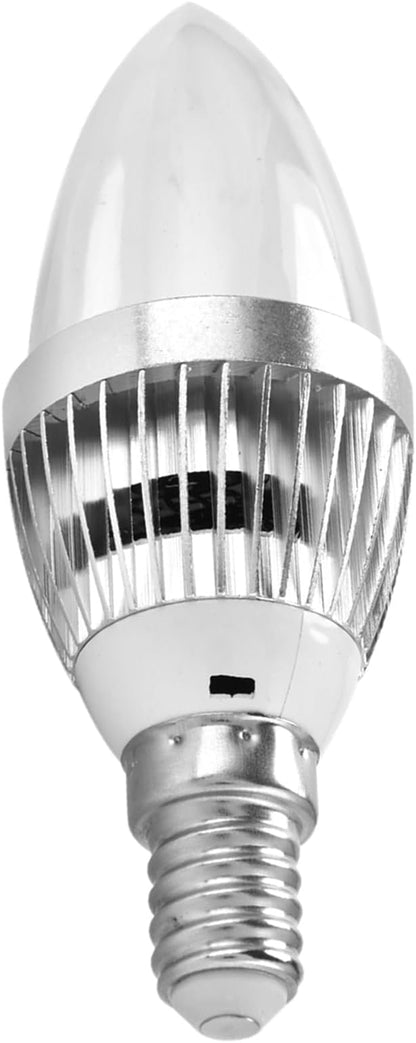 Haofy LED Candelabra Bulbs, 3W 16 RGB LED Color Changing Candle Light Dimmable Smart Light Bulb with Remote Control (E14 Transparent Cover)