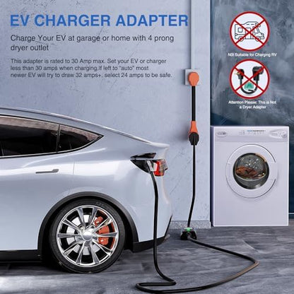 Nilight EV Adapter Cord 30 Amp to 50 Amp 10 Gauge Nema 14-30P to 14-50R