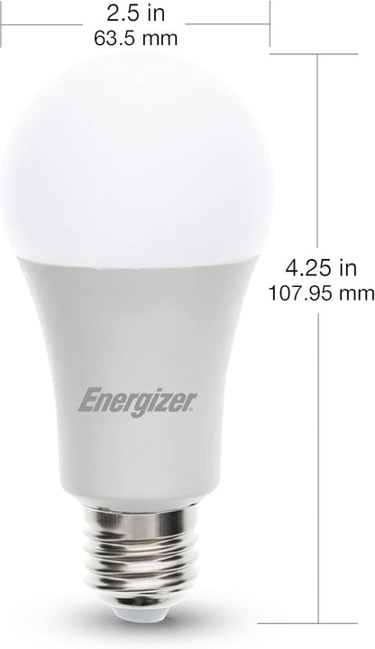 Energizer Connect Smart A19 LED Warm White Light Bulb with Voice Control and Remote Access Through Your Smartphone | Compatible with Alexa and Google Assistant