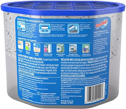 DampRid Fragrance Free Disposable Moisture Absorber - 10.5 oz. Each - 3 Pack – Attracts & Traps Excess Moisture, Eliminates Musty Odors, Creates Fresher, Cleaner Air White