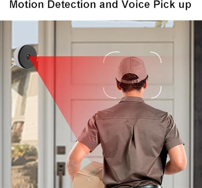 Starlight Window Camera, 2K Resolution, Full-Color Night Vision, Wi-Fi Indoor Security Camera, Wide Angle View, AI Detection