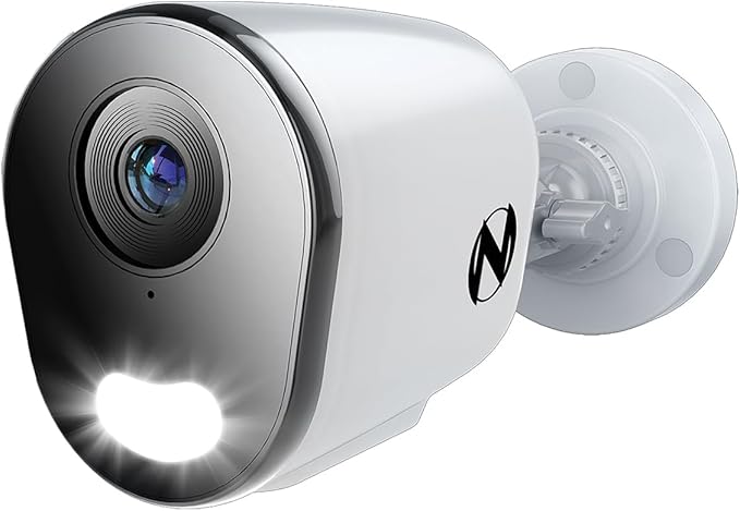 Night Owl Add On Wired IP 4K HD Indoor/Outdoor Deterrence Camera with 2-Way Audio (1-Pack) - Camera Cable Not Included (Requires Compatible NVR - Sold Separately)