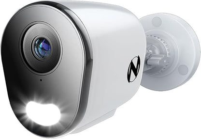 Night Owl Add On Wired IP 4K HD Indoor/Outdoor Deterrence Camera with 2-Way Audio (1-Pack) - Camera Cable Not Included (Requires Compatible NVR - Sold Separately)