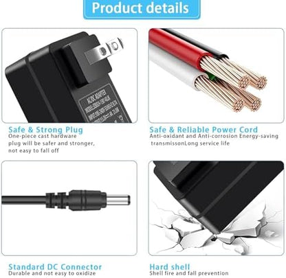 21W Power AC Adapter Replacement Echo Charger DC Plug 3.5x1.35mm