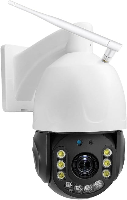 5MP 30X Optical Zoom Security PTZ Camera, WiFi 2.4GHz 5GHz Speed Dome Wireless IP Camera, Motion Detection Auto Tracking Outdoor Color Night Vision Infrared 390ft
