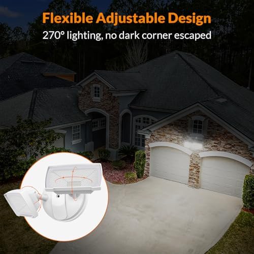 LEPOWER 28W Flood Lights Outdoor - 3000LM Brightness LED Security Lights