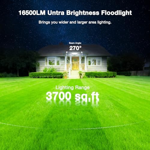Abovizo 150W Motion Sensor Outdoor Lights, 16500LM LED Security Lights