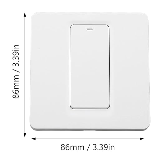 Smart Touch Wall Switch with Voice Control and Timer for Water Heater Boiler Home Automation