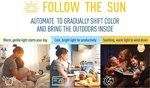 Cree Lighting Connected Max Smart Led Bulb A19 60W Tunable White + Color Changing, 2.4 Ghz, Compatible with Alexa and Google Home, No Hub Required, Bluetooth + WiFi, 6Pk