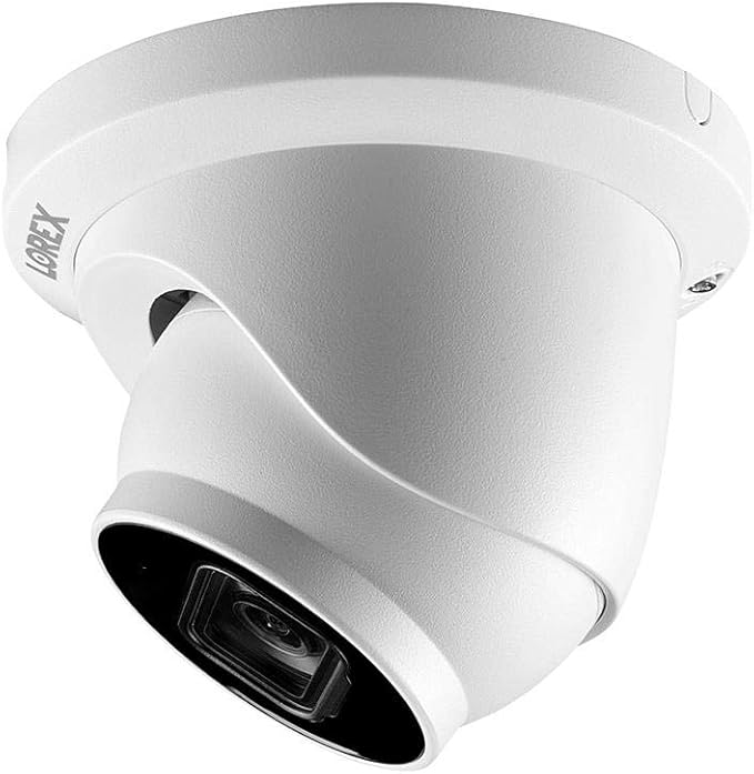 Lorex 4K (8MP) Smart IP Dome Security Camera with Listen-in Audio and Real-Time 30FPS Recording - White