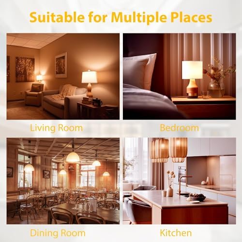 dalattin 24 Pack LED Light Bulbs Soft White 2700K, 60 Watt Equivalent A19 Standard Bulbs, E26 Base, 800 LM, Efficient 9W Energy Saving, Non-Dimmable, 80+ CRI,120V, UL Listed, for Living Room, Office