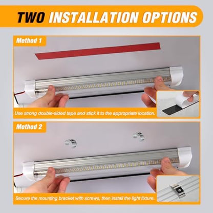 Nilight LED Interior Light Bar 4PCS 13.4 Inch Strip Lights