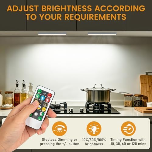 Racokky Under Cabinet Lighting with Remote, Motion Activated RV Step Light