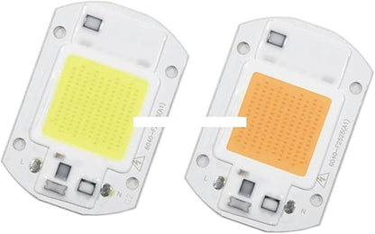 3W 5W 7W 9W 20W 30W 50W LED COB Chip Light AC220V Cold White Warm White Bulb Lamp Smart IC Driver for DIY Floodlight Spotlight (Cold White 6500K,3W)